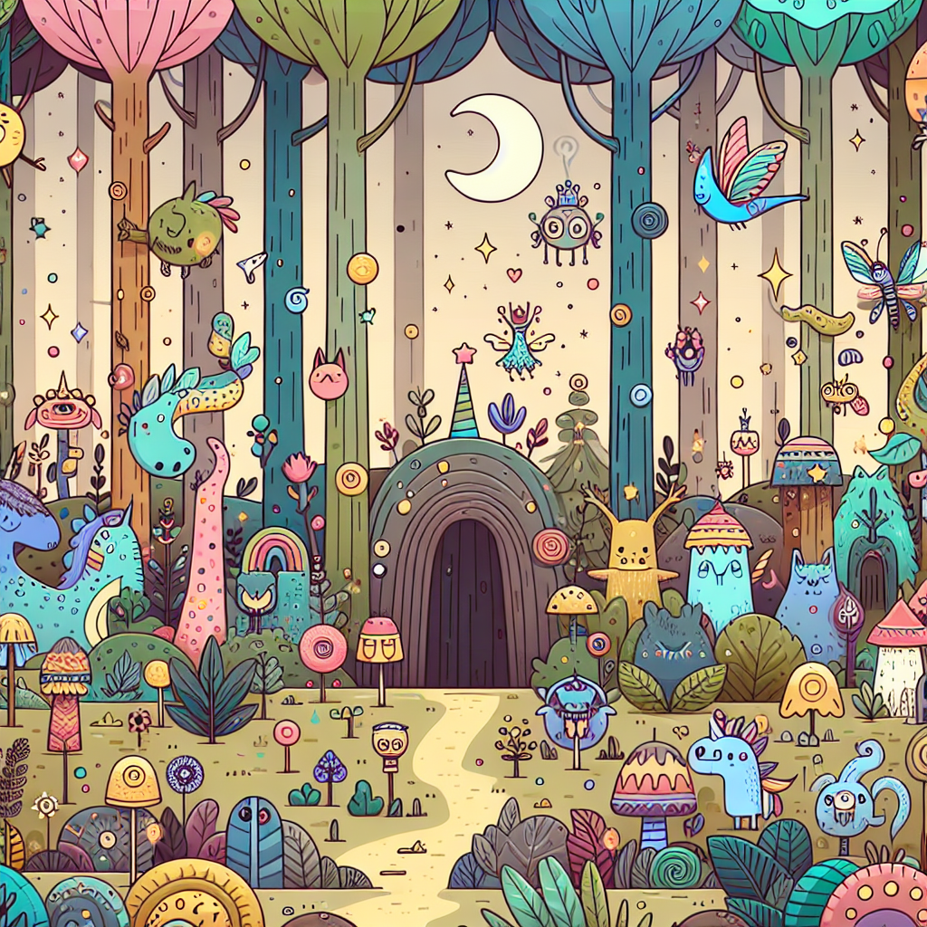 Fantasy Woods Paint By Number