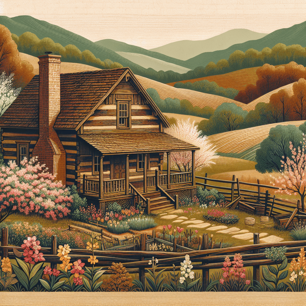 Rustic Appalachian Homestead Paint By Number