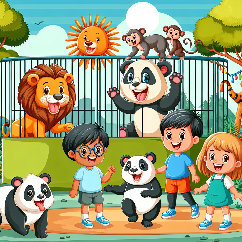 Lively Adventure At The Zoo Paint By Color