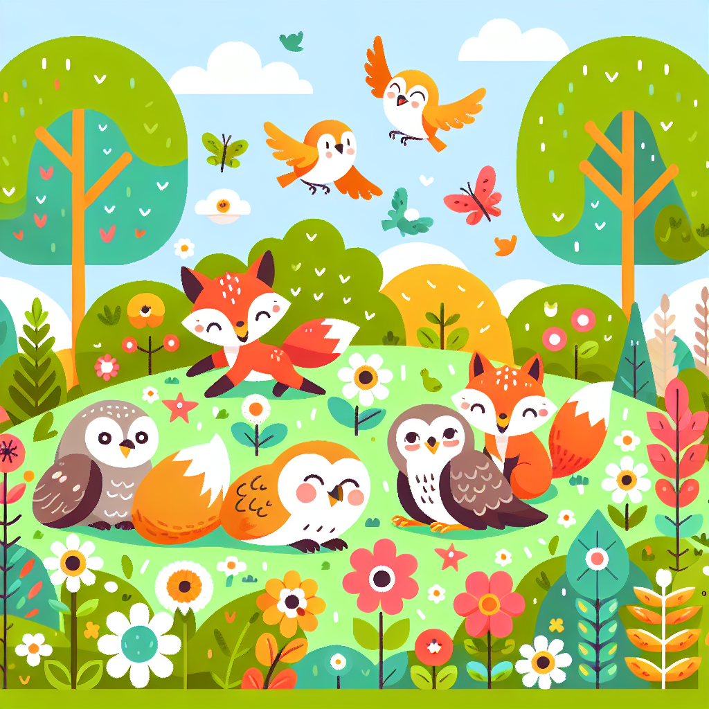 Delightful Animal Friends In Nature Numbered Painting Kits