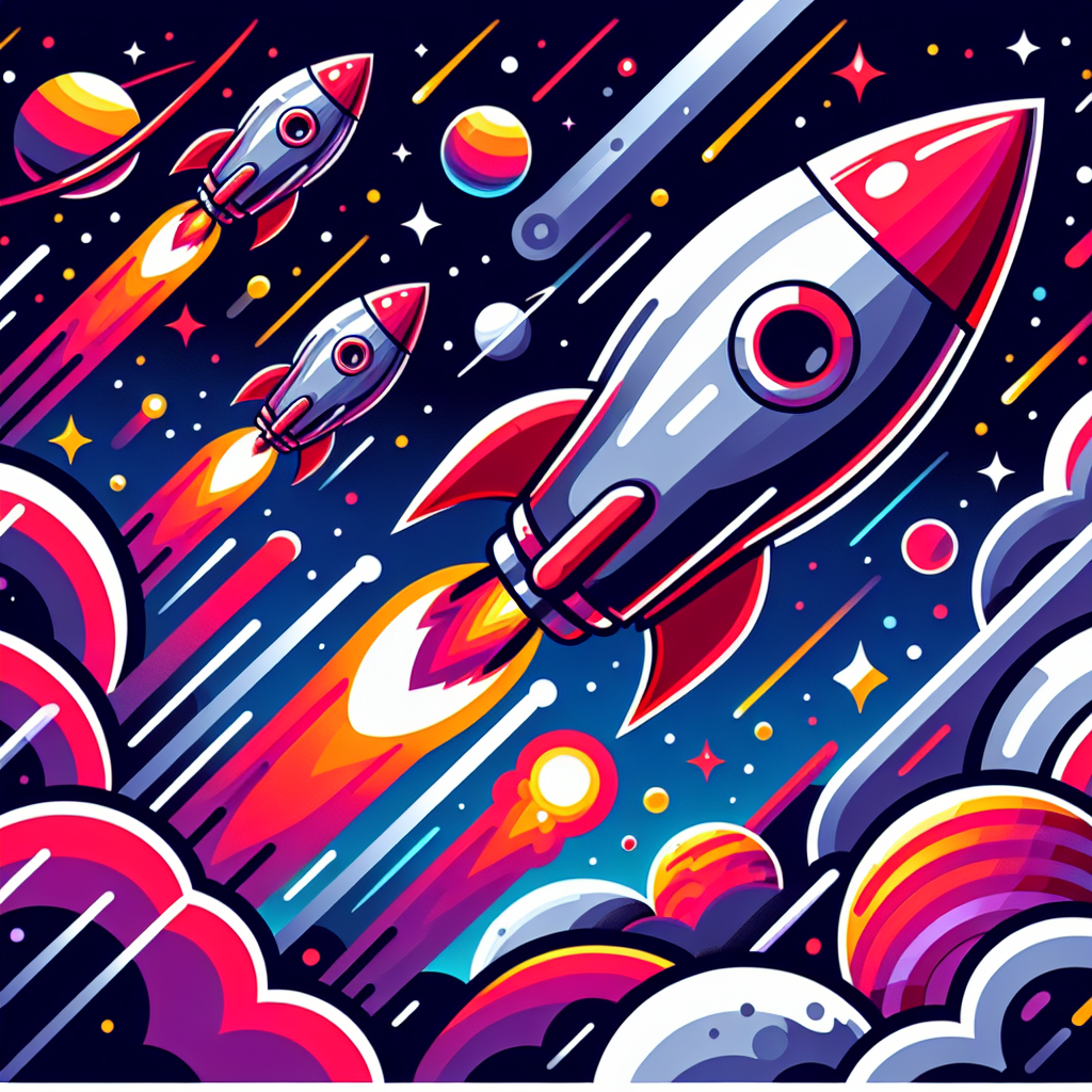 Space Rocket Racers Painting Number Kit