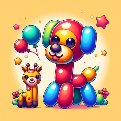 Charming Balloon Animal Paint By Numbers Kits