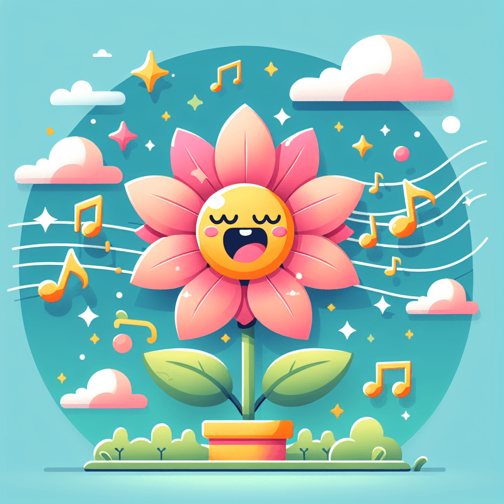 Joyful Singing Flower Paint By Numbers Kits