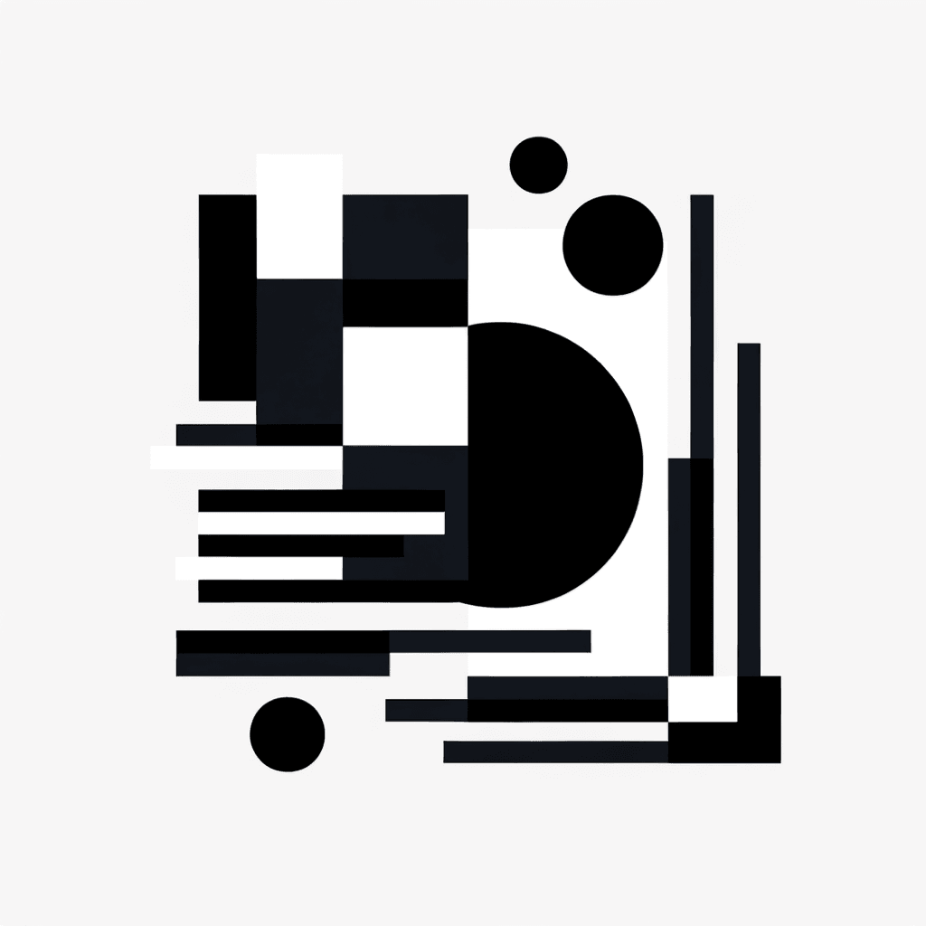 Minimalist Black And White Paint By Numbers