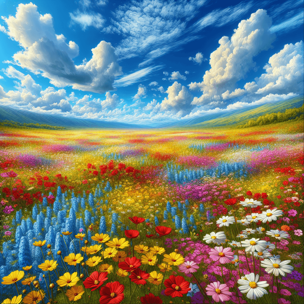 Wildflower Meadow Escape Paint By Numbers Kits