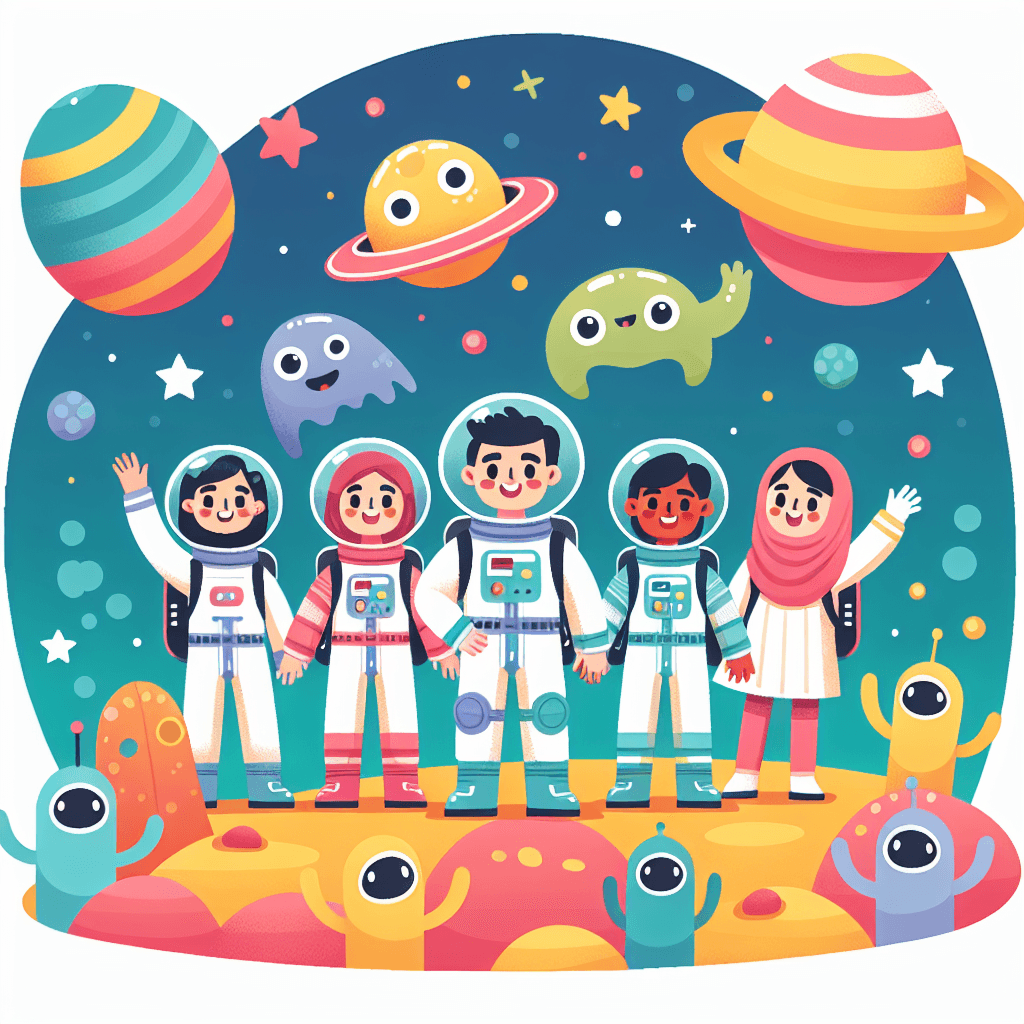 Galactic Friendship Voyage Number Painting