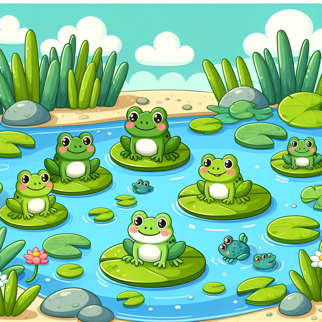 Froggy Pond Life Paint By Color