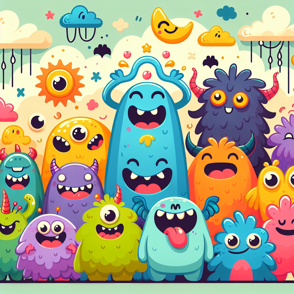 Silly Monster Fun Paint By Color