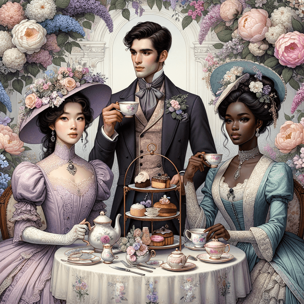 Victorian Tea Party Delight Paint By Number