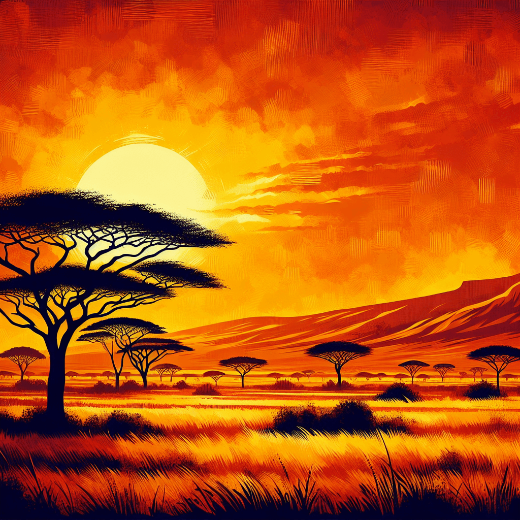 Wild Savanna Paint By Color