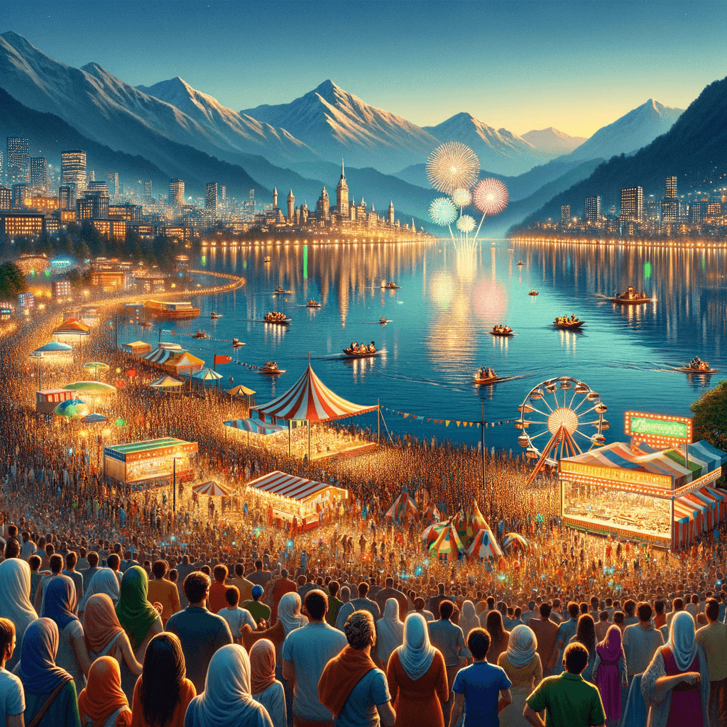 Fêtes De Genève - Geneva, Switzerland Number Painting