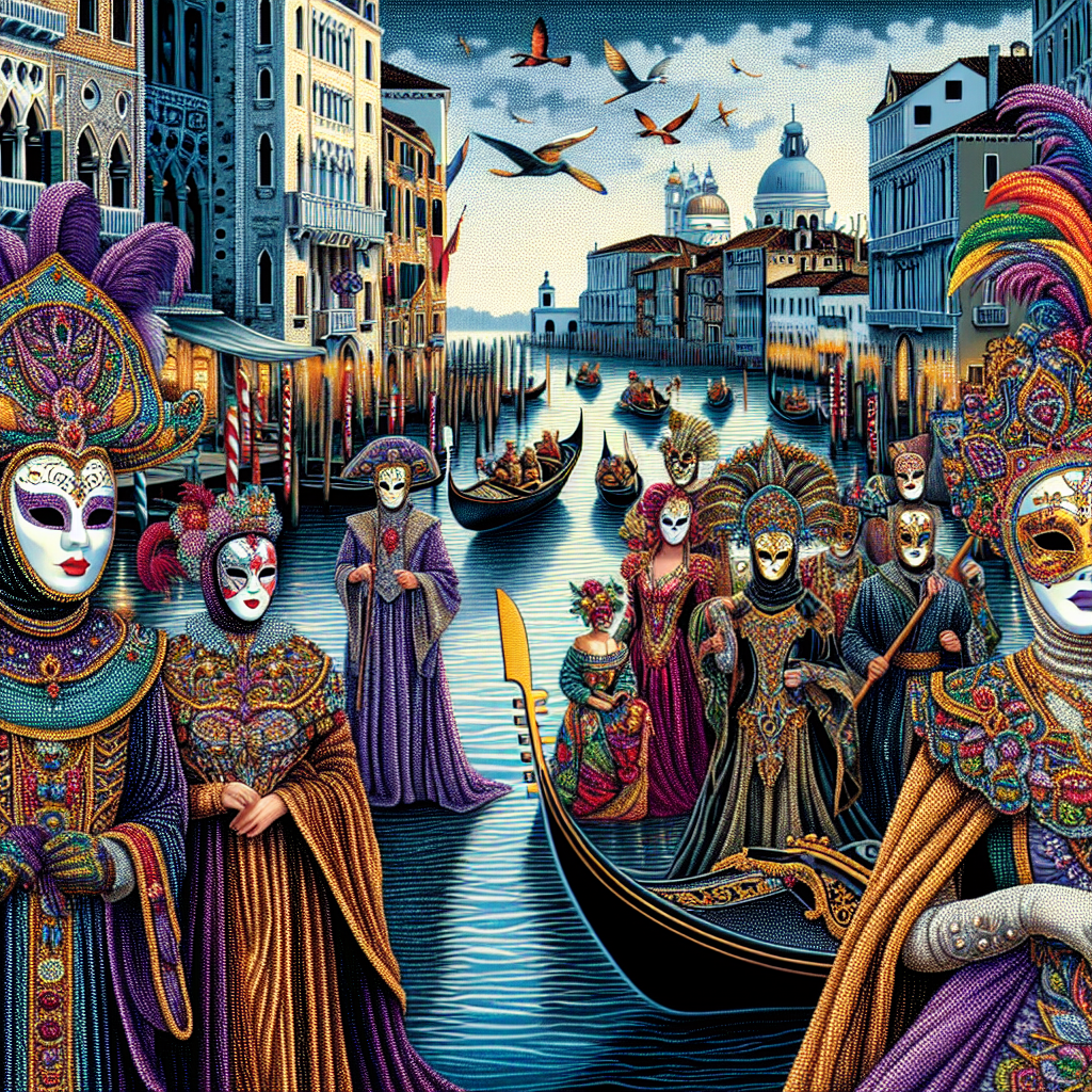 International Festival Of Masked Arts - Venice, Italy Painting Number Kit