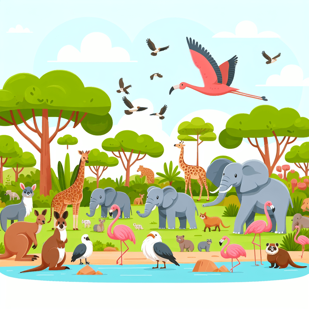 Wild Animal Park Numbered Painting Kits