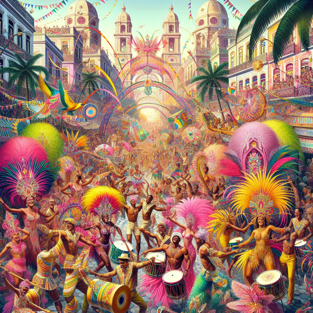 Carnival Of Bloco - Rio De Janeiro DIY Paint By Numbers