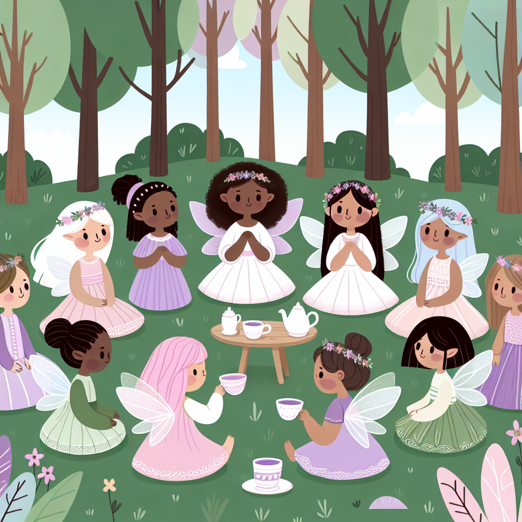 Fairy Forest Tea Party DIY Paint By Numbers