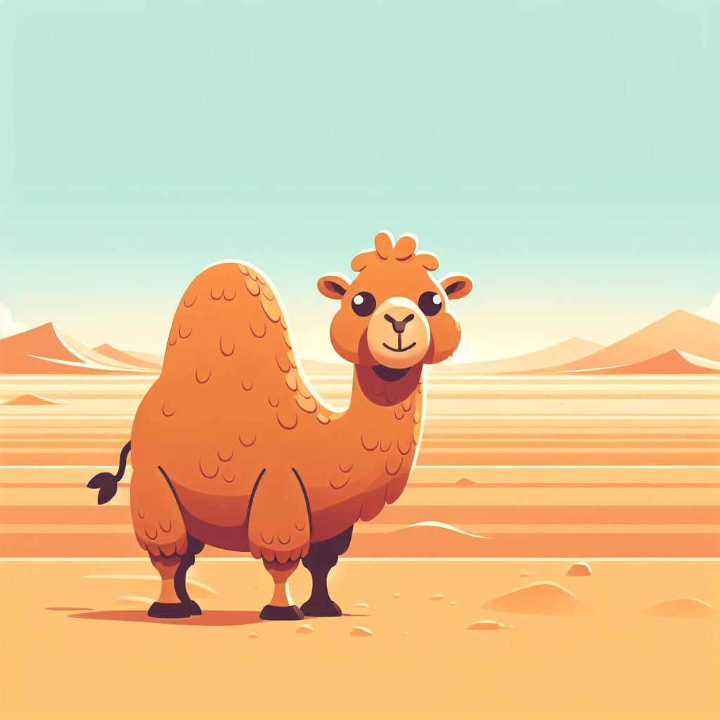 Calm Camel Painting Number Kit