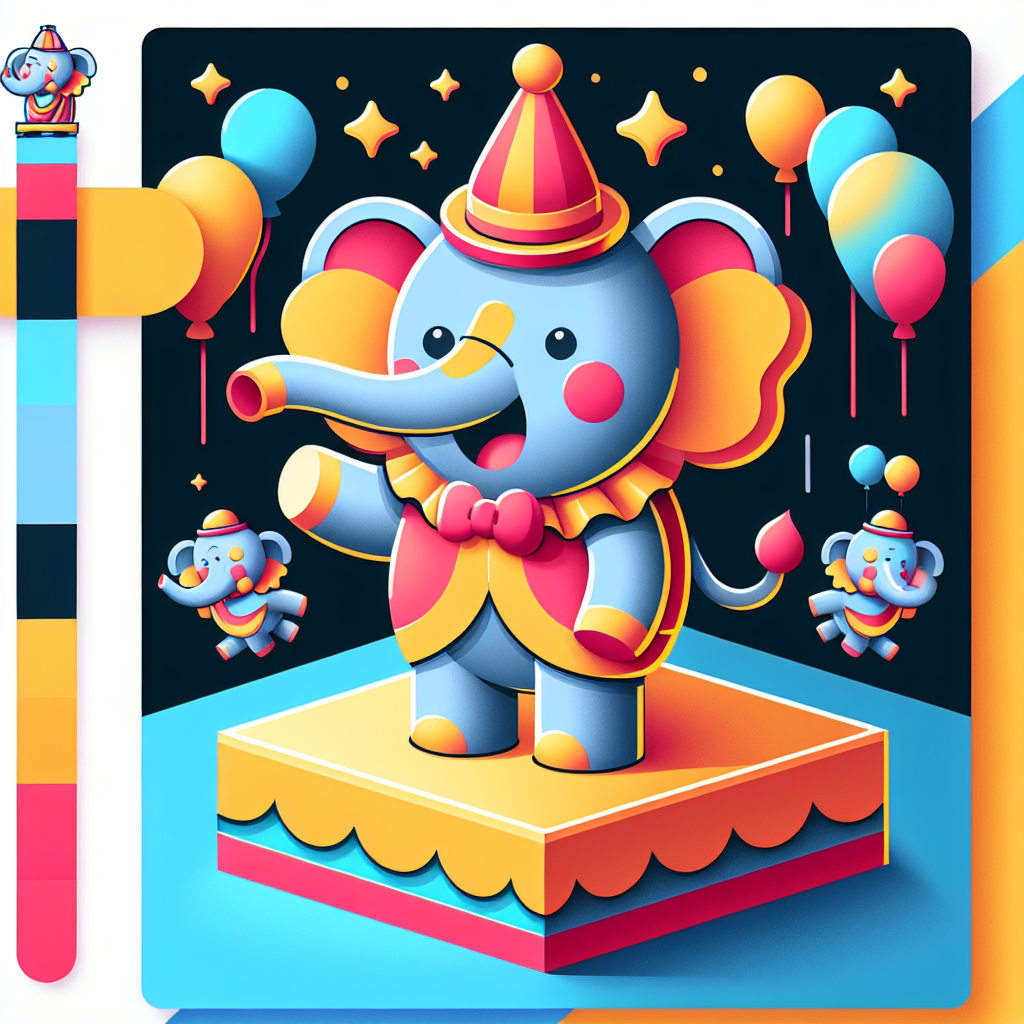 Jolly Circus Elephant Paint By Numbers Kits