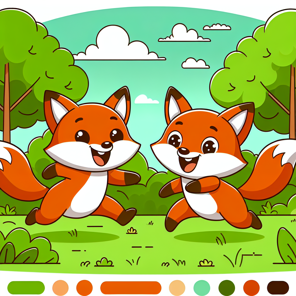 Forest Foxes Paint By Numbers