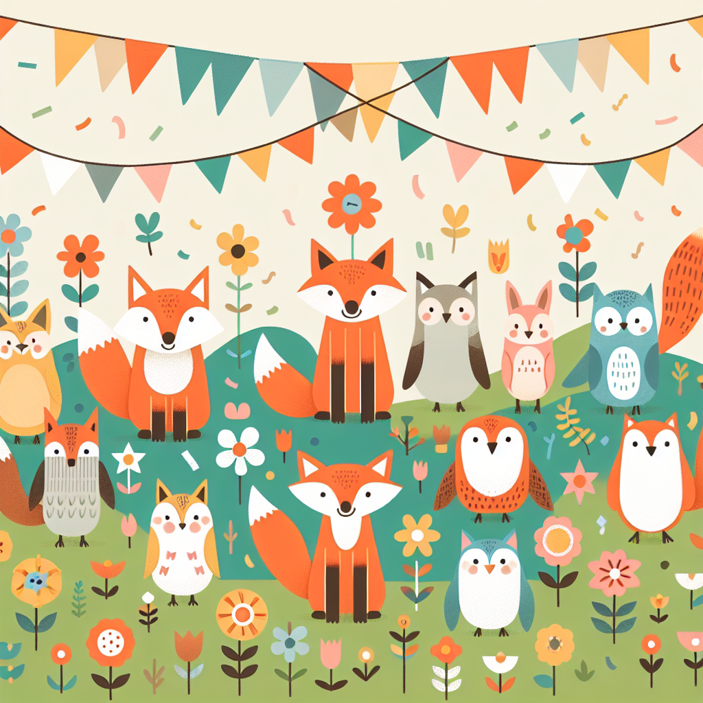 Friendly Forest Festival Paint By Numbers