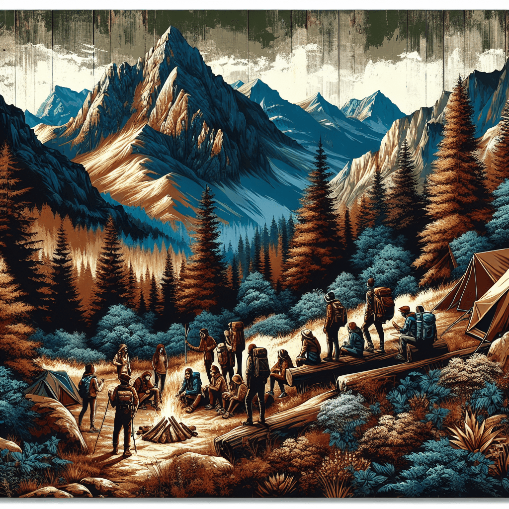 Rugged Outdoor Adventure Number Painting
