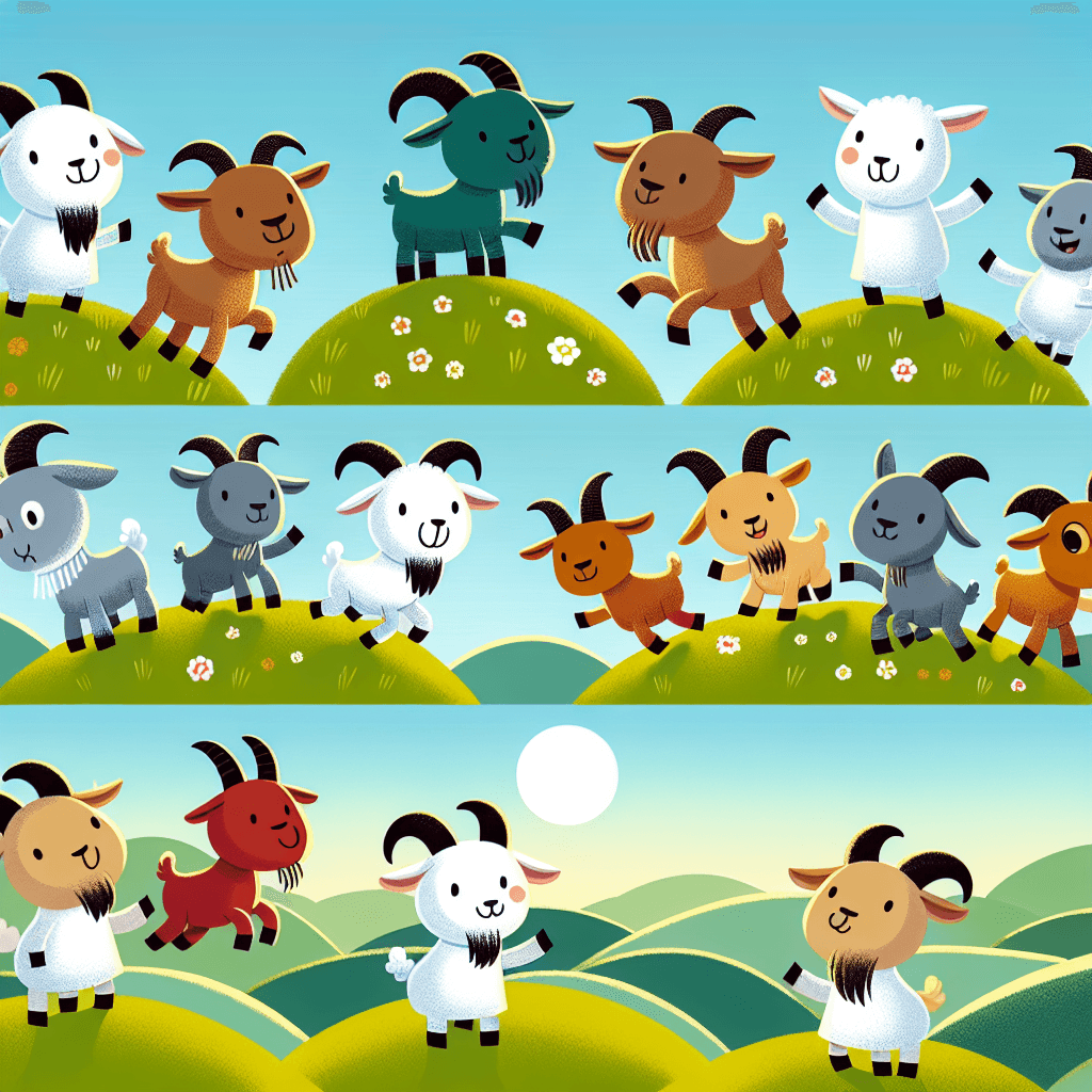 Giddy Goat's Hilltop Hijinks DIY Paint By Numbers
