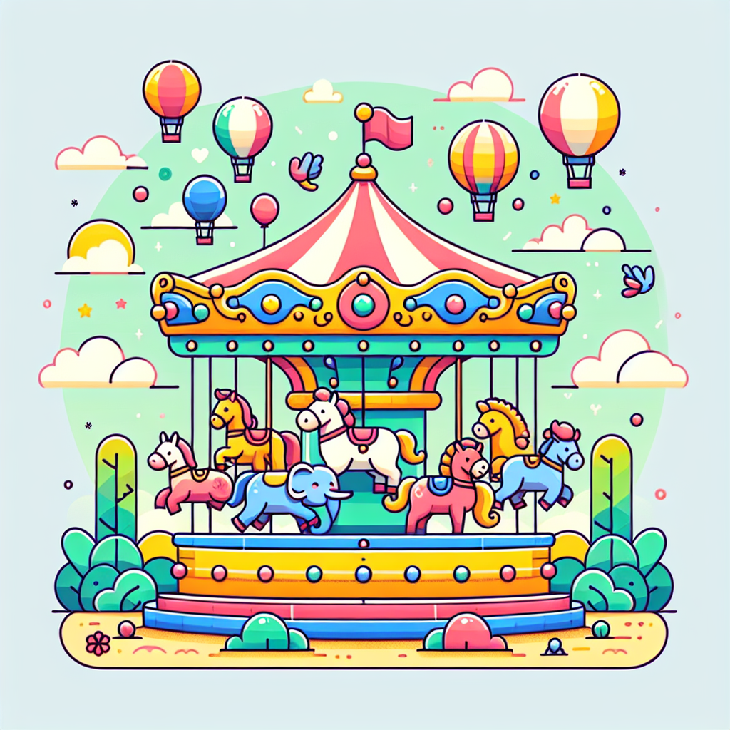 Cute Carousels Paint By Number