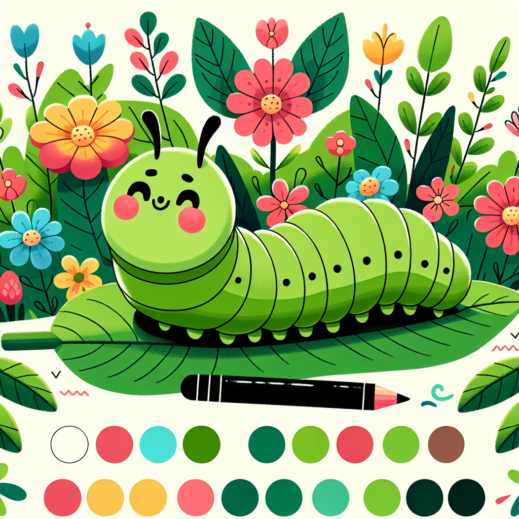 Cuddle Bug Caterpillar Paint By Numbers Kits