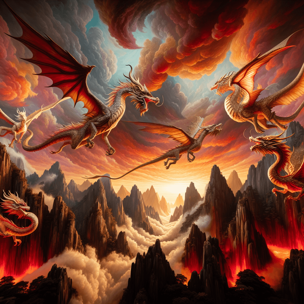 Fantasy Dragon Haven Number Painting