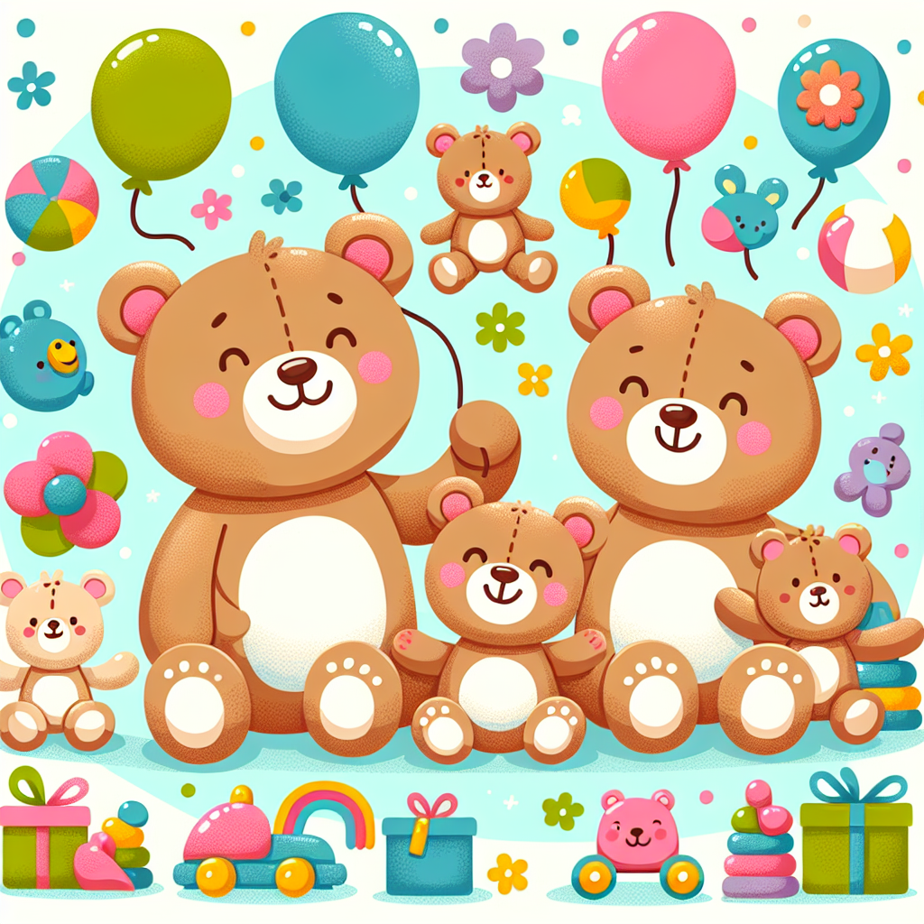 Cuddly Teddy Bear Family Paint By Numbers Kits