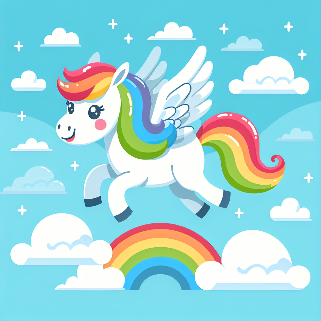 Rainbow Pegasus Numbered Painting Kits