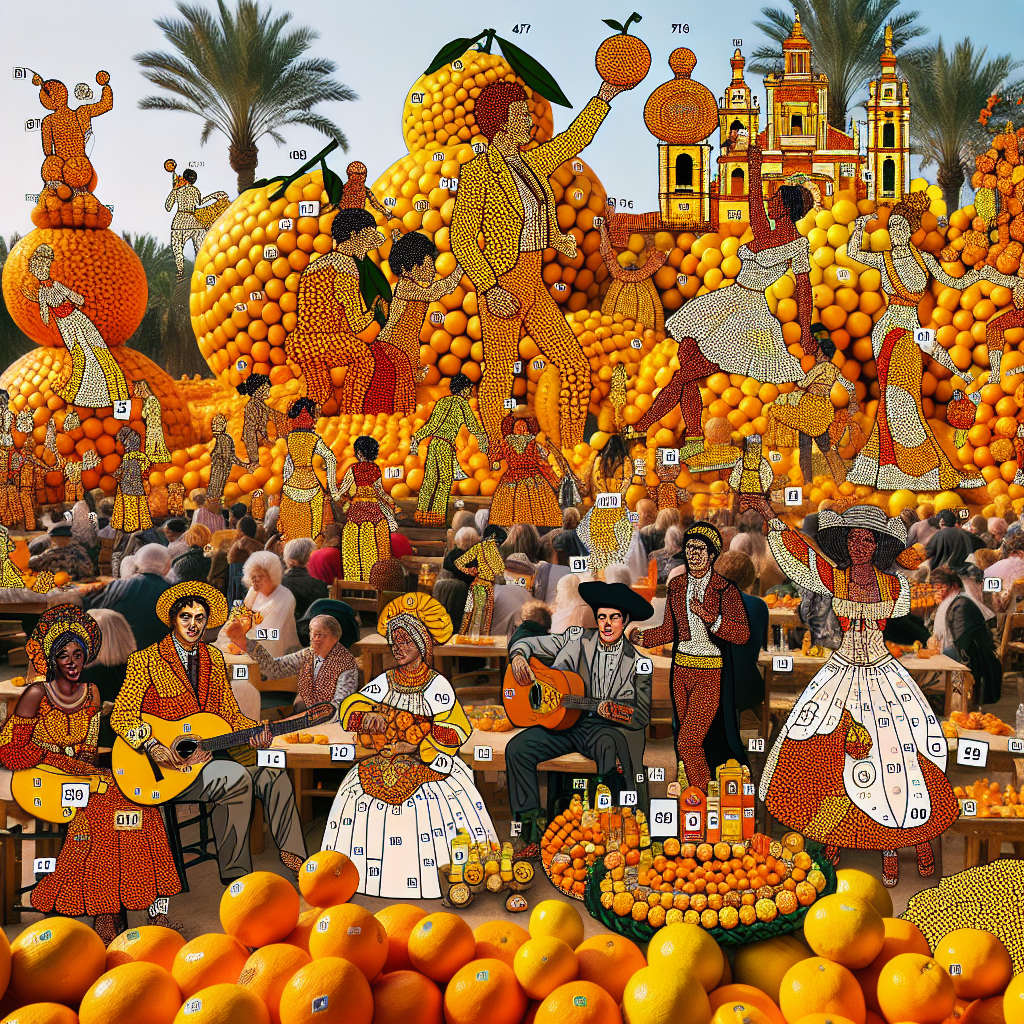 Tangerine Festival - Italy DIY Paint By Numbers