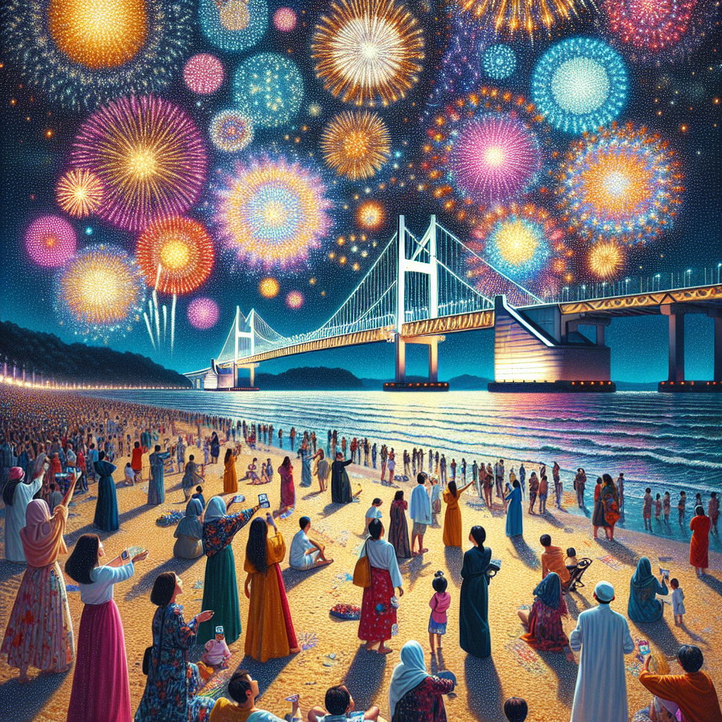 Busan Fireworks Festival - South Korea DIY Paint By Numbers
