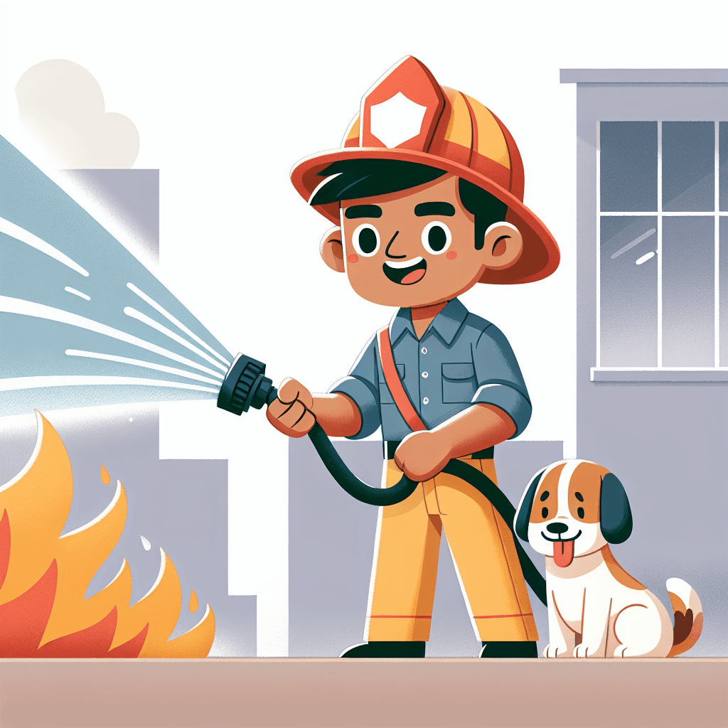 Heroic Firefighter Rescue Paint By Numbers Art
