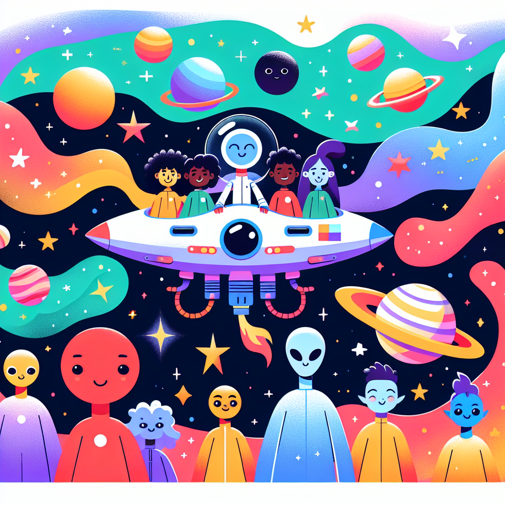 Fantastical Space Adventure Paint By Color