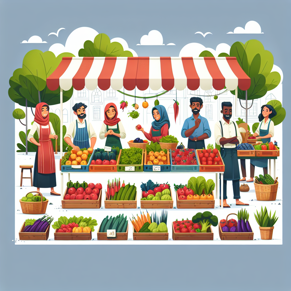 Happy Farmer's Market Painting Number Kit