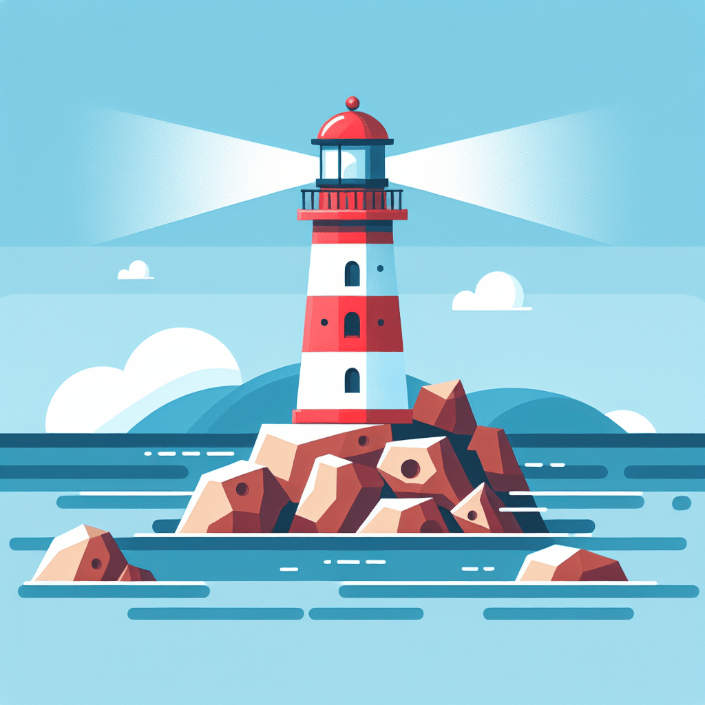 Lighthouse Lagoon Painting Number Kit
