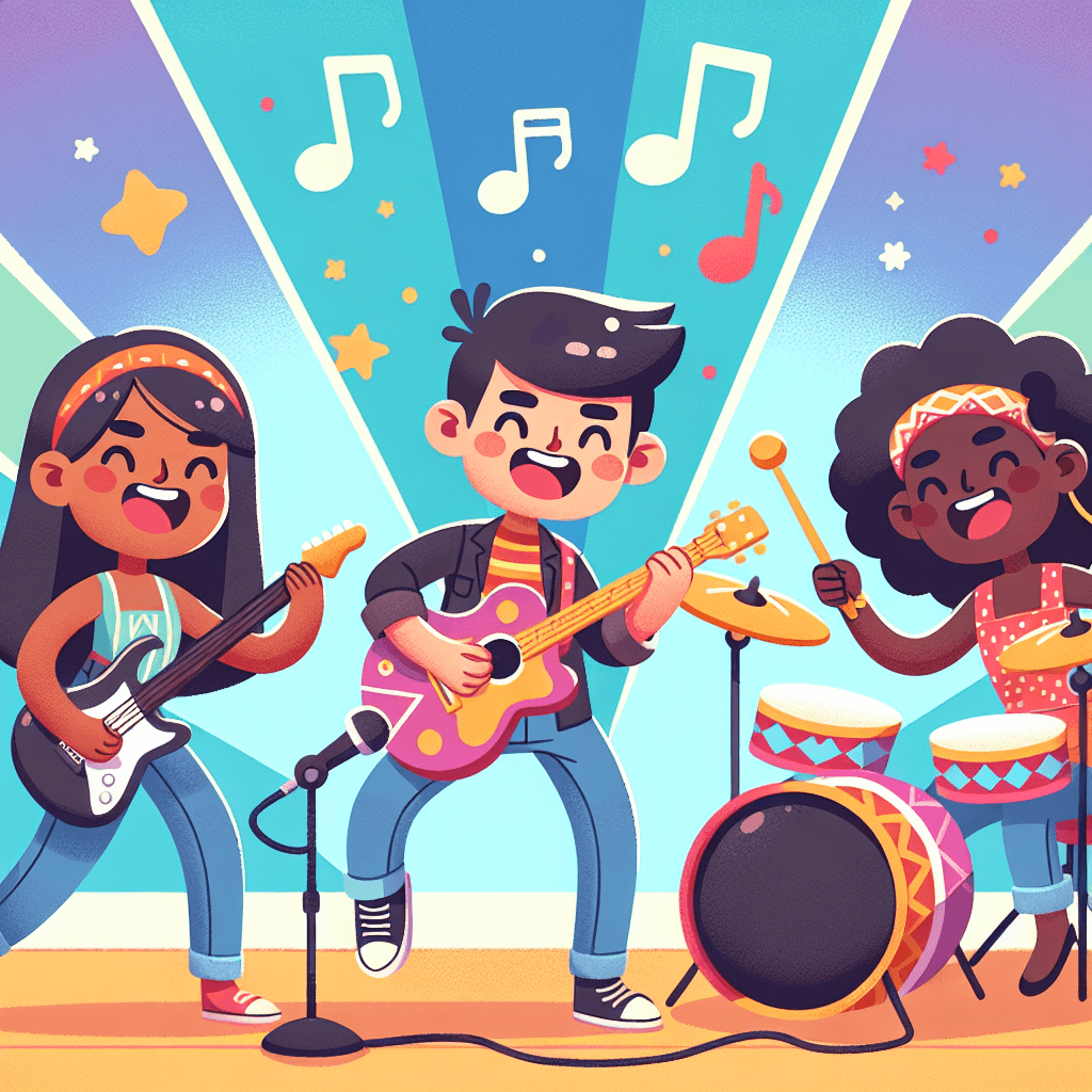 Lively Music Band Paint By Numbers Kits