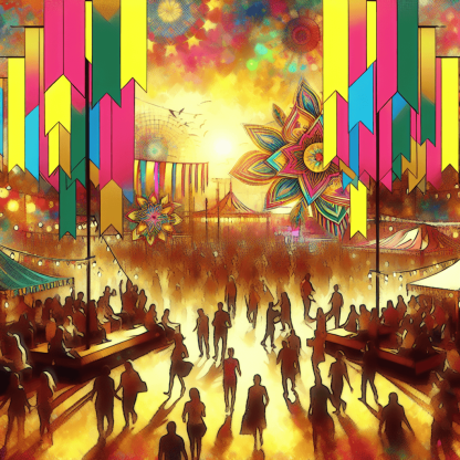 Vibrant Carnival Fiesta Painting By Numbers Kit