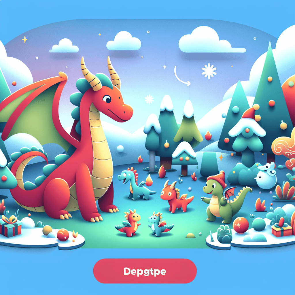 Friendly Dragon Land Paint By Numbers Art