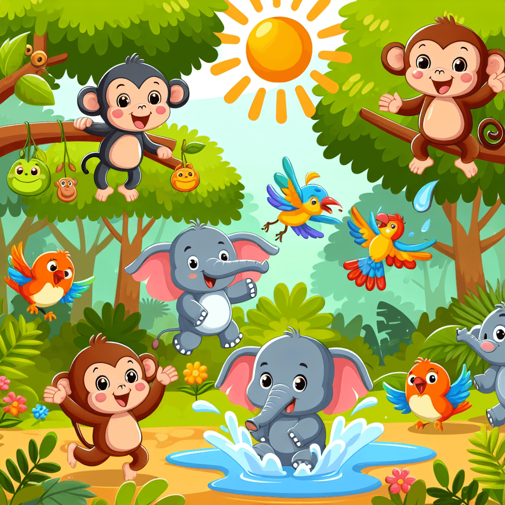 The Jungle Playdate Painting By Numbers Kit