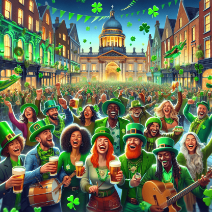 St. Patrick's Day Festival - Dublin Number Painting