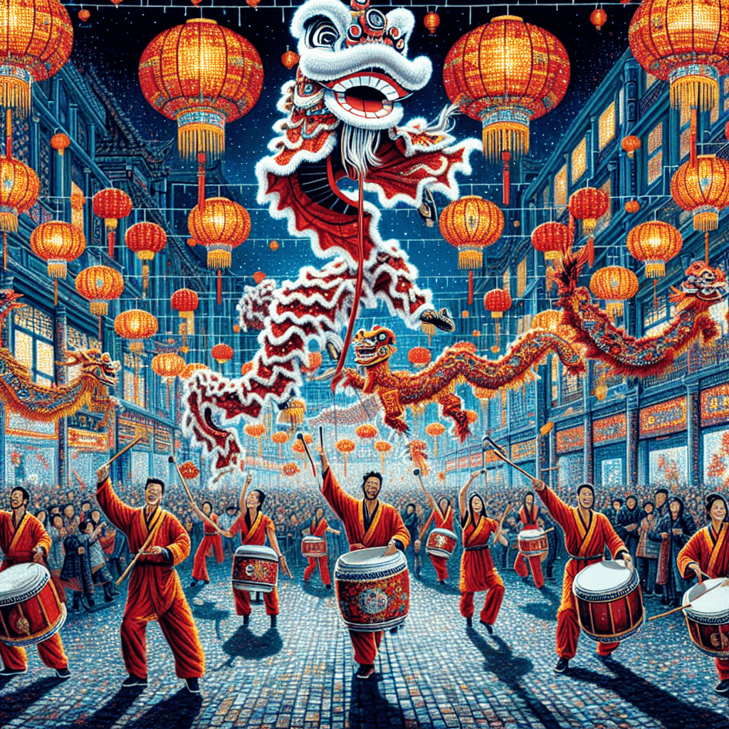 Chinese New Year - Beijing, China Painting By Numbers Kit