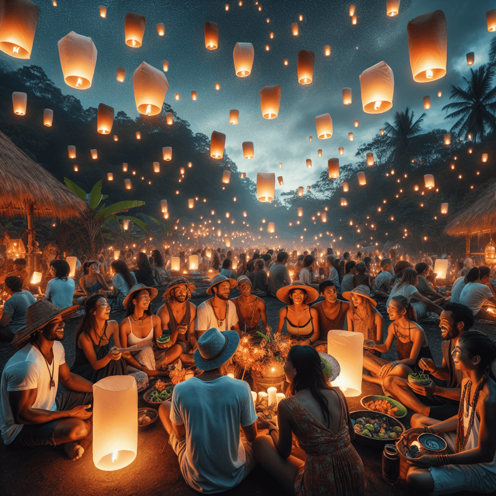 Pahoa Lantern Festival DIY Paint By Numbers