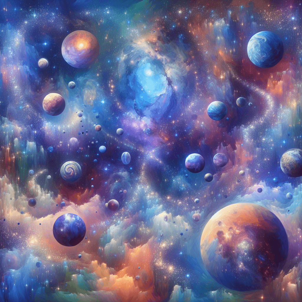 Celestial Voyager Number Painting