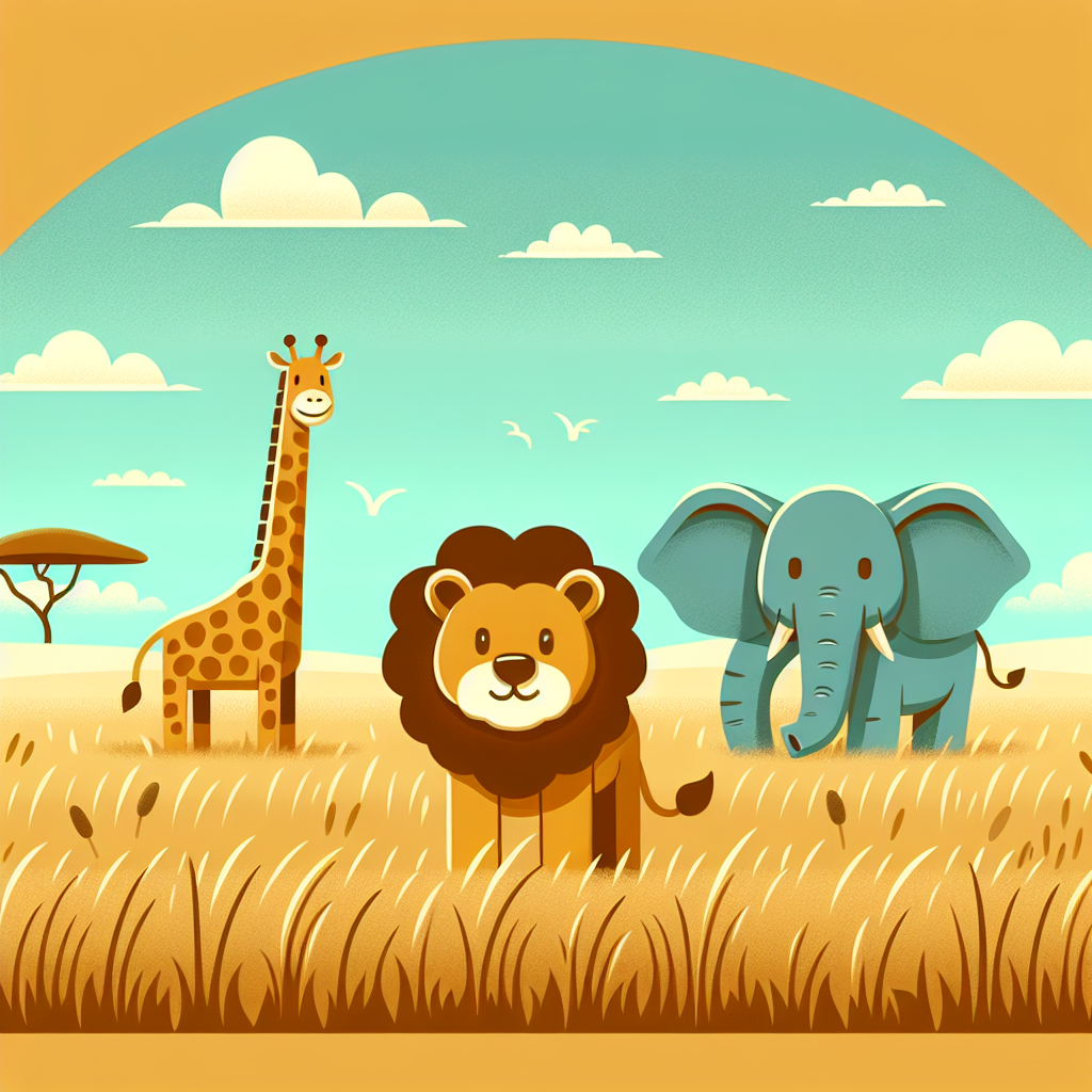 Safari Of The Animal Kingdom Paint By Numbers Art