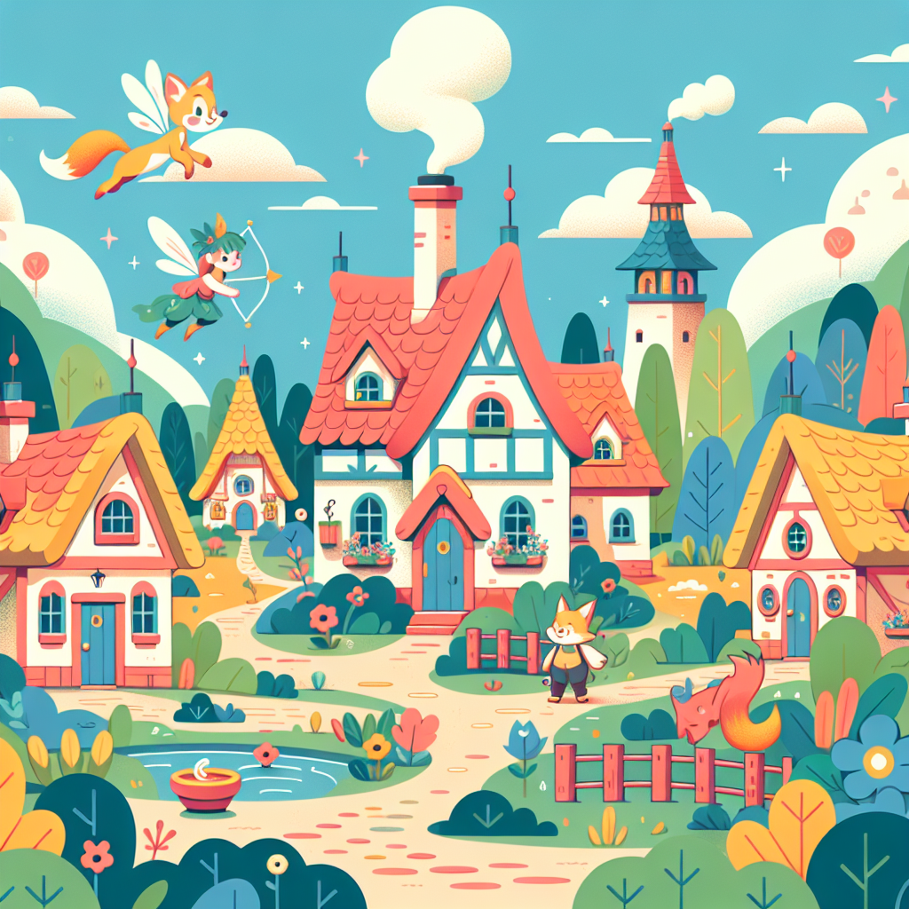 Enchanted Fairy Tale Village Painting By Numbers Kit