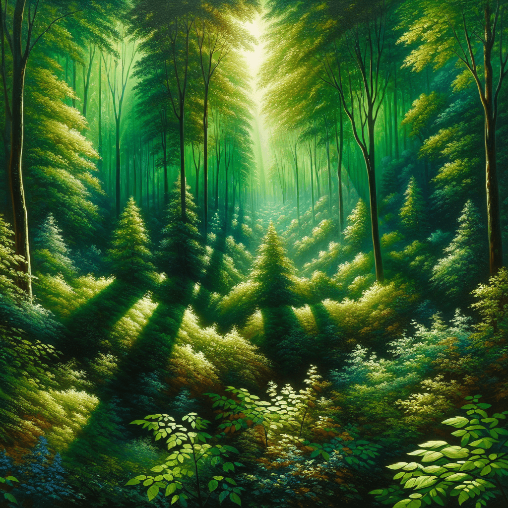 Sunkissed Forest Haven Painting By Numbers Kit