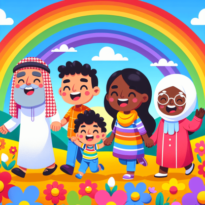 Rainbow Adventure Crew DIY Paint By Numbers