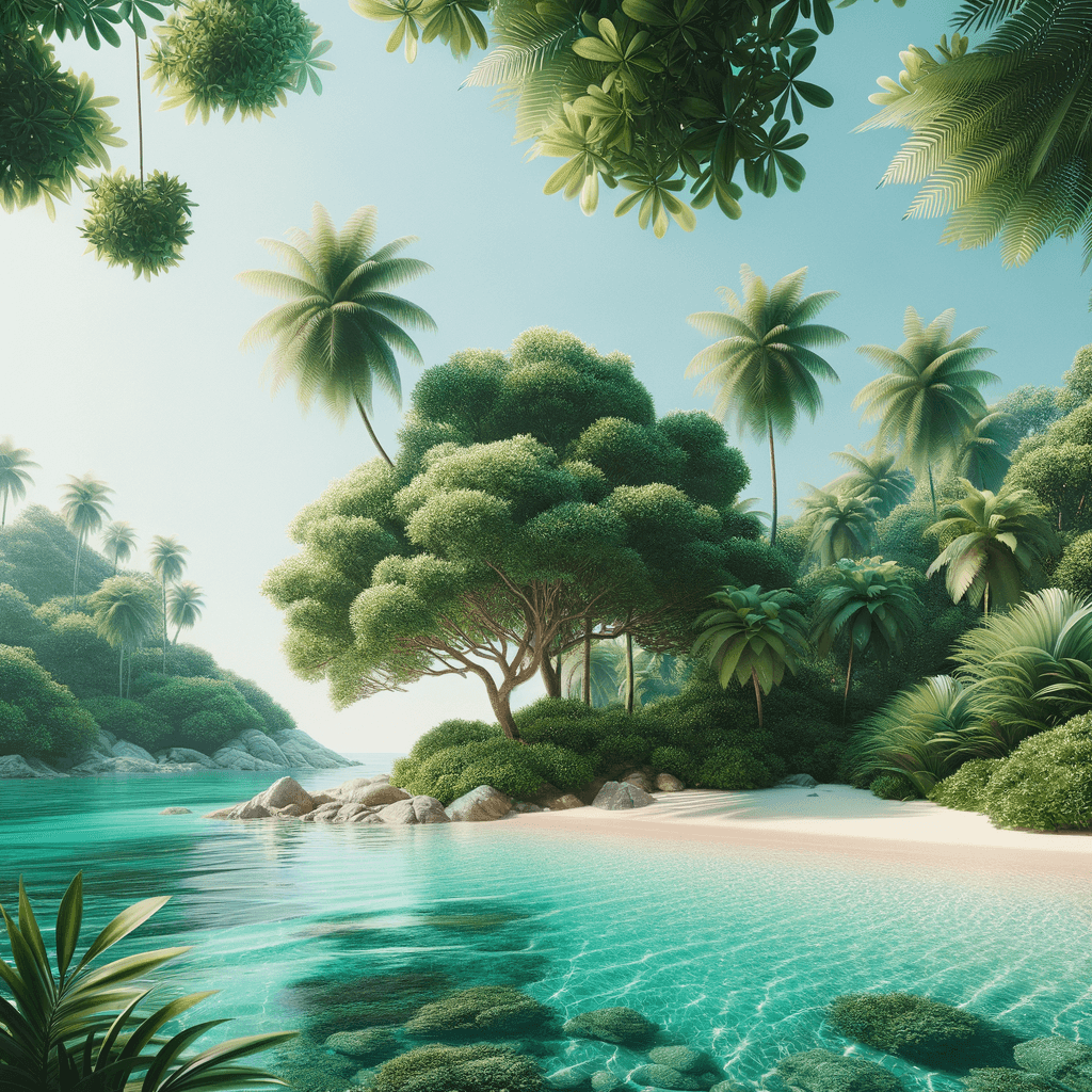 Tropical Oasis Haven Paint By Numbers Kits