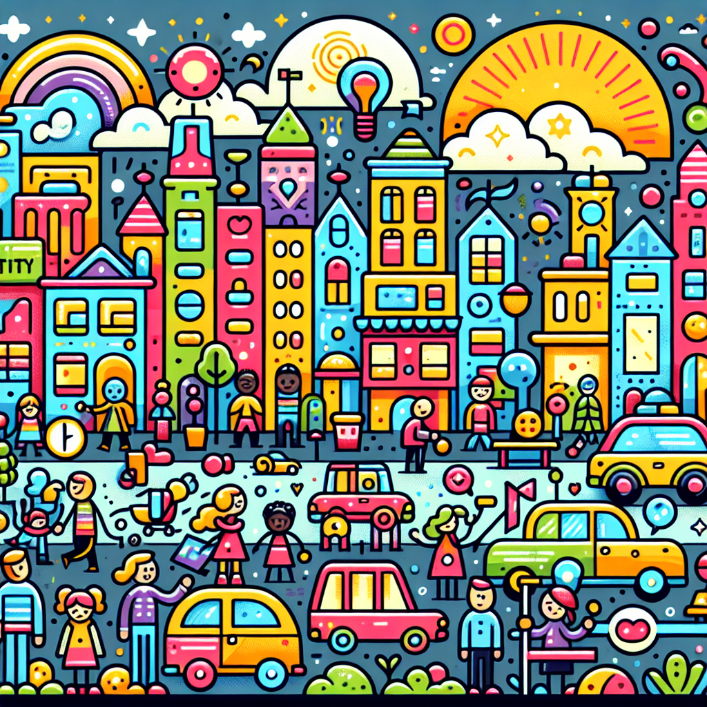 Doodle City Adventure Numbered Painting Kits